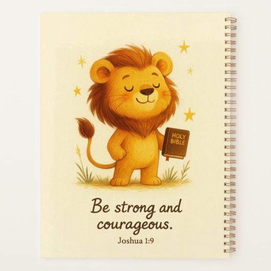 Be Strong and Courageous – Joshua 1:9 プランナー手帳 (裏面)