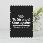 Be Strong and Courageous – Joshua 1:9 Bible Verse  サンキューカード (スタンド正面)
