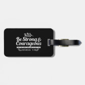 Be Strong and Courageous – Joshua 1:9 Bible Verse  ラゲッジタグ (裏面横)