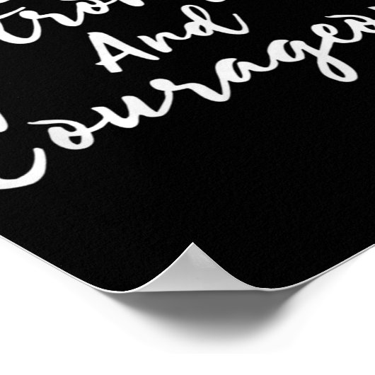 Be Strong And Courageous Joshua 1_9 Jesus Be Coura ポスター (角)