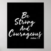 Be Strong And Courageous Joshua 1_9 Jesus Be Coura ポスター (正面)