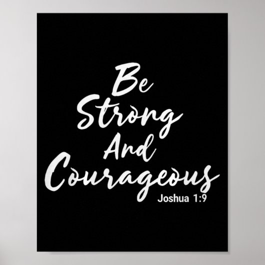 Be Strong And Courageous Joshua 1_9 Jesus Be Coura ポスター (正面)