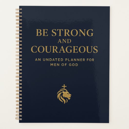 Be Strong and Courageous Planner プランナー手帳 (正面)