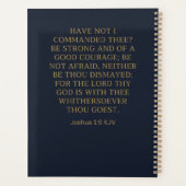 Be Strong and Courageous Planner プランナー手帳 (裏面)