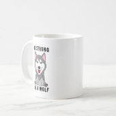 Be Strong As A Wolf  コーヒーマグカップ (正面左)