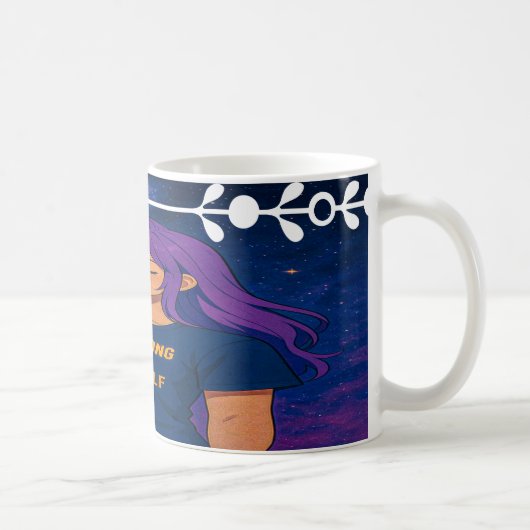 Be Strong for Yourself – Inspirational Anime Mug コーヒーマグカップ (右)