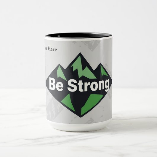 Be Strong Geometric マグカップ (中央)