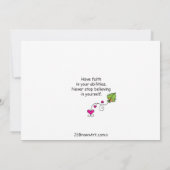 Be Strong_Have Faith_Flatカード7"x5" (裏面)