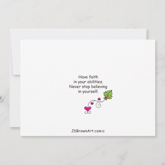 Be Strong_Have Faith_Flatカード7"x5" (裏面)