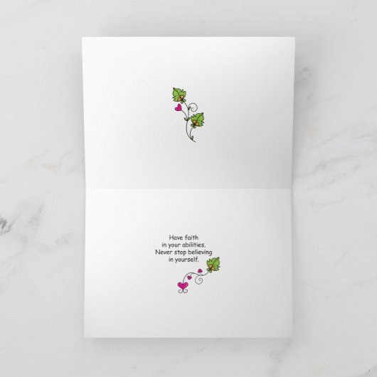 Be Strong_Have Faith_Greeting カード (内部)