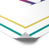 Be Strong In The Lord Modern Typography Art ポスター (角)