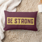 BE STRONG Throw Pillow ランバークッション (ブランケット)