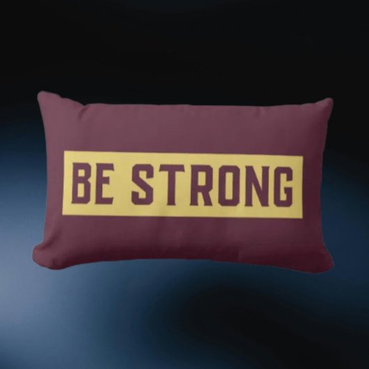BE STRONG Throw Pillow ランバークッション