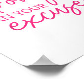 Be Stronger Than Your Excuses Shirt Workou Women M ポスター (角)