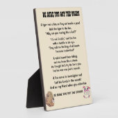 BE SURE YOU GOT THE GOODS poem  フォトプラーク (側面)