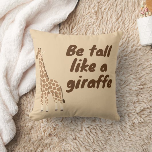  Be Tall Like a Giraffe クッション (ブランケット)