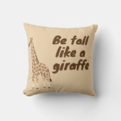  Be Tall Like a Giraffe クッション (正面)