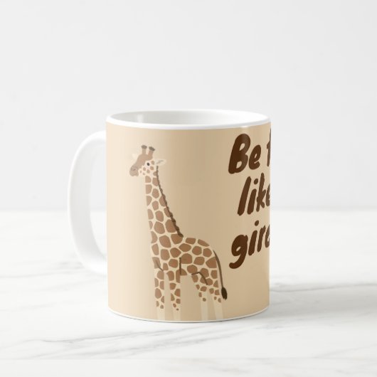  Be Tall Like a Giraffe コーヒーマグカップ (正面左)