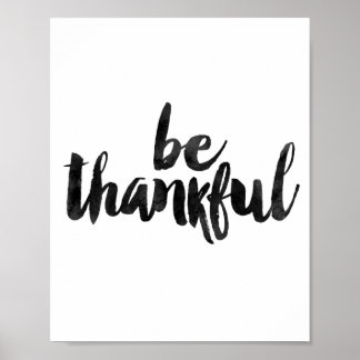 Be Thankful ポスター