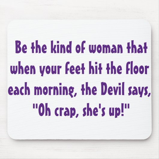 bE tHAT wOMAN マウスパッド (正面)