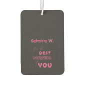 Be The Best Version Of You Cute Cat Air Freshener カーエアーフレッシュナー (裏面)