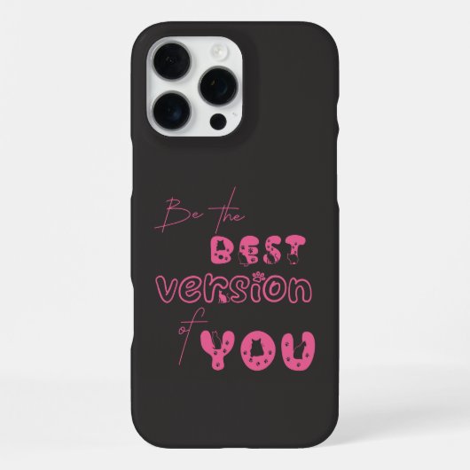 Be The Best Version Of You Cute Cat iPhoneケース (裏面)