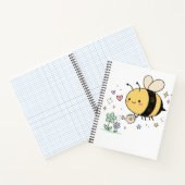 Be The Buzz Cute Bumblebee Watering Wildflowers  ノートブック (内部)