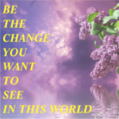 BE THE CHANGE シール (正面)