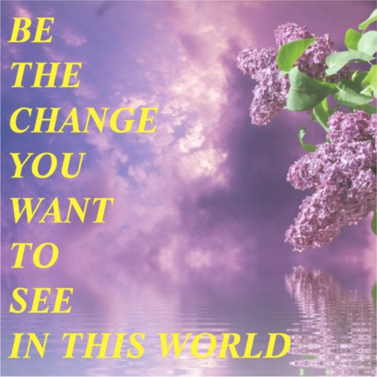 BE THE CHANGE シール (正面)