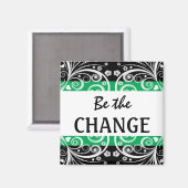 Be The Change 3ワード引用文 マグネット (正面/裏面)