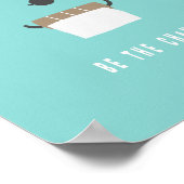 Be the change! Badezimmer ポスター (角)