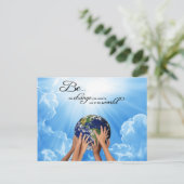 Be the Change - Gandhi ポストカード (スタンド正面)