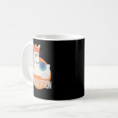Be The Exceptionかわいいラマおもしろいホワイト&オレンジ コーヒーマグカップ (正面左)