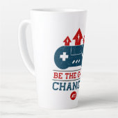 Be the game changer #1 Gaming  カフェラテマグ (左アングル)