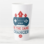 Be the game changer #1 Gaming  カフェラテマグ (正面)