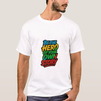Be the Hero - やる気を起こさせる引用文Tシャツ Tシャツ