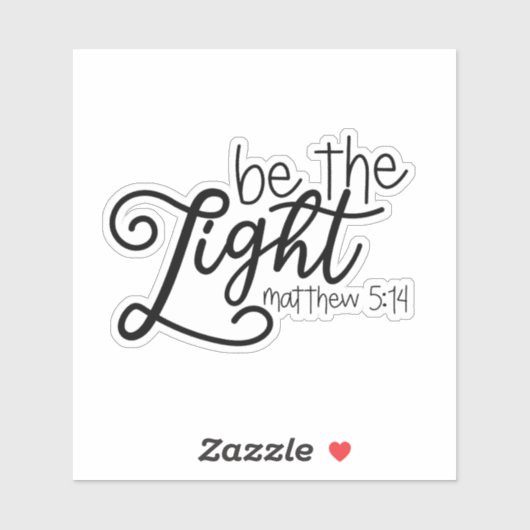 Be the Light引用文 シール (シート)