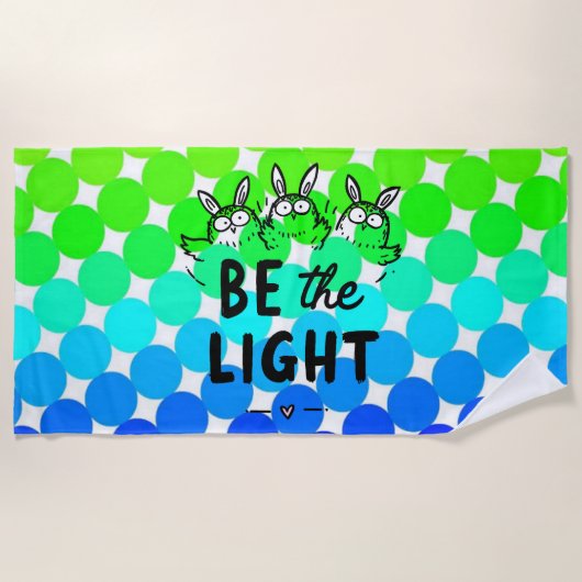 Be the Light ビーチタオル (正面)