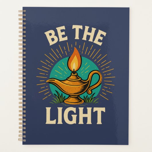 Be the Light - 感動的 Tシャツデザイン プランナー手帳 (正面)