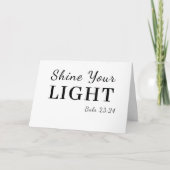 Be the Light Bible Verse Inspiration カード (正面)
