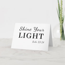 Be the Light Bible Verse Inspiration カード