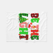 Be The Light Christian Christmas Pjs Xmas Men Wome フリースブランケット (正面(横))