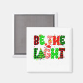 Be The Light Christian Christmas Pjs Xmas Men Wome マグネット (正面/裏面)