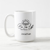 Be the Light Christian Mathew 5:14 コーヒーマグカップ (左)