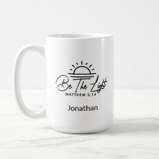 Be the Light Christian Mathew 5:14 コーヒーマグカップ