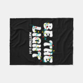 Be The Light Christmas Matthew 5_14 Faith Christia フリースブランケット (正面(横))