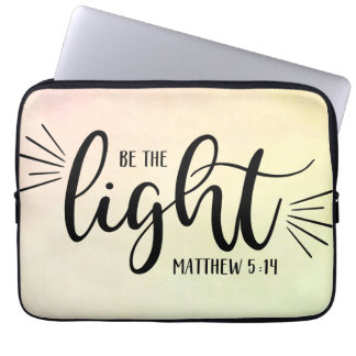 Be the Light Matthew 5:14ラップトップスリーブ ラップトップスリーブ