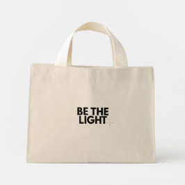 Be the Light Matthew 5:14 Christian Floral Tote Ba ミニトートバッグ