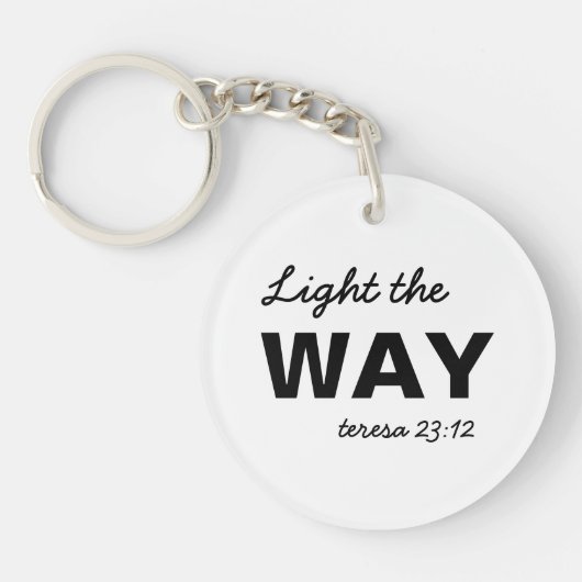 Be the Light | Matthew 5:14 Christian Keychain キーホルダー (正面)