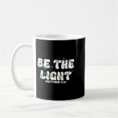 Be The Light Matthew 5_14 Christian Merry Christma コーヒーマグカップ (左)